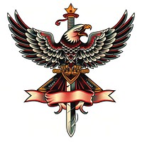 A fierce eagle emblem symbol animal.