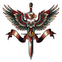 A fierce eagle vulture emblem symbol.