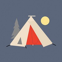 Camping astronomy triangle outdoors.