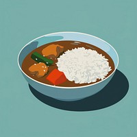 Japanese curry rice produce grain food.