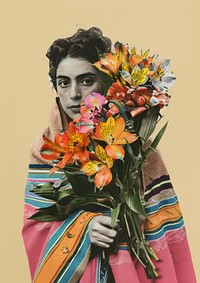A latina Argentinian woman photography asteraceae portrait.