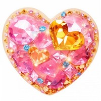Glitter heart accessories accessory gemstone.