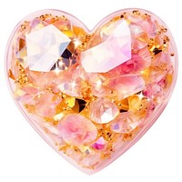 Glitter heart accessories accessory gemstone.