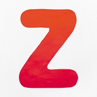 Cute letter Z digital illustration