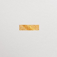 Minus sign gold foil symbol illustration