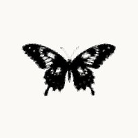 Butterfly halftone design