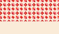 Pink business card template, geometric pattern design