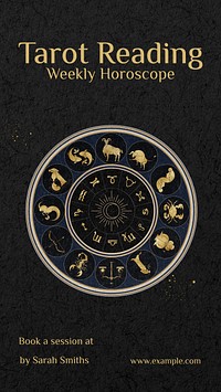 Aesthetic astrology Instagram post template