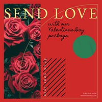 Valentine's day package Instagram post template