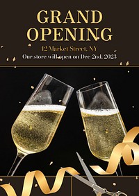 Grand opening    poster template