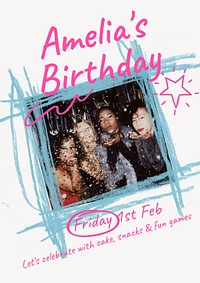 Birthday party  poster template