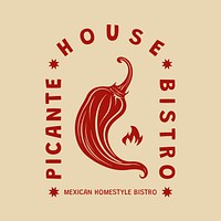 Mexican restaurant business logo template