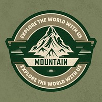 Travel & hiking vintage logo template