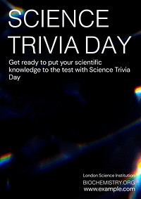 Science celebration day   poster template
