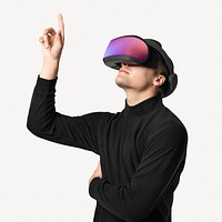 VR screen mockup, smart technology psd