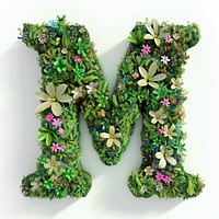 M letter flower accessories accessory.