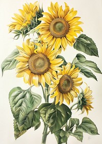 Sunflower flowers blossom plant art.