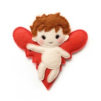 Felt stickers of a single cupid accessories accessory applique.