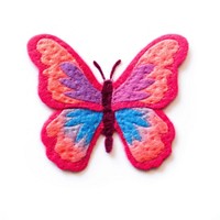 Felt stickers of a single butterfly accessories accessory applique.