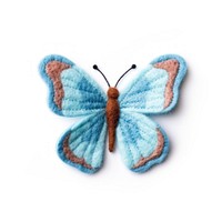 Felt stickers of a single butterfly invertebrate accessories accessory.
