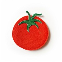 Felt stickers of a single tomato accessories accessory produce.