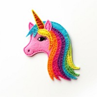 Felt stickers of a single unicorn accessories handicraft accessory.