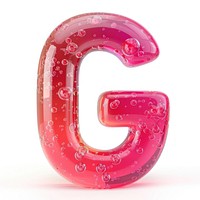 Letter G symbol number text.