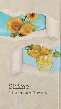 Sunflower quote mobile wallpaper
