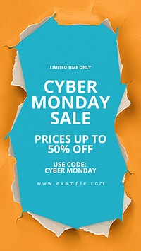 Cyber Monday sale Instagram story template