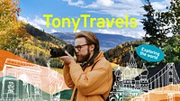 Travel blog Youtube cover template