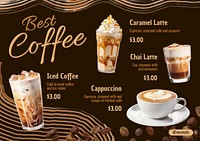 Coffee menu template 