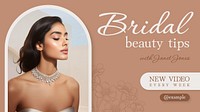 Beauty tips video Youtube cover template