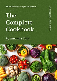 Cookbook cover template