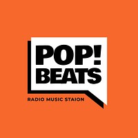 Radio music station logo template design