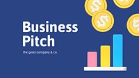 Business pitch presentation template set