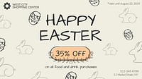 Easter gift voucher template