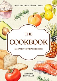 Cookbook cover template