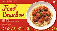 Food voucher template