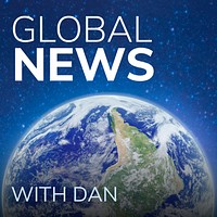 Global news podcast instagram post template
