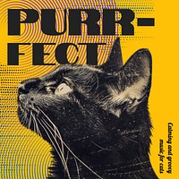 Cat playlist cover template