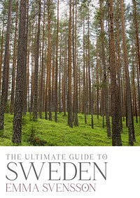 Sweden travel guide book cover template