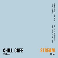 Coffee shop music album cover template