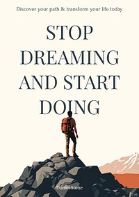 Motivational book cover template