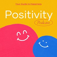 Positivity podcast instagram post template