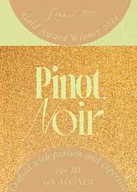 Pinot Noir label template