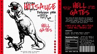Hot sauce label template  design
