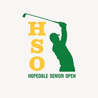Golf tournament  logo  sports template design