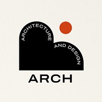 Architecture logo, business branding template design