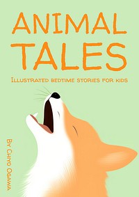 Animal tales book cover template