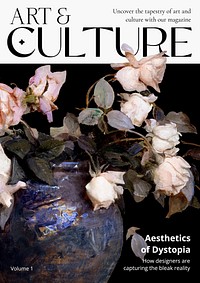 Art & culture magazine poster template